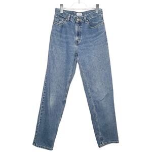 ANN TAYLOR Loft Jeans Slim Fit Light Wash Denim High Rise Zip Fly Blue Womens 8